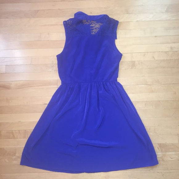 Blue Button Up Dress - Picture 2 of 3